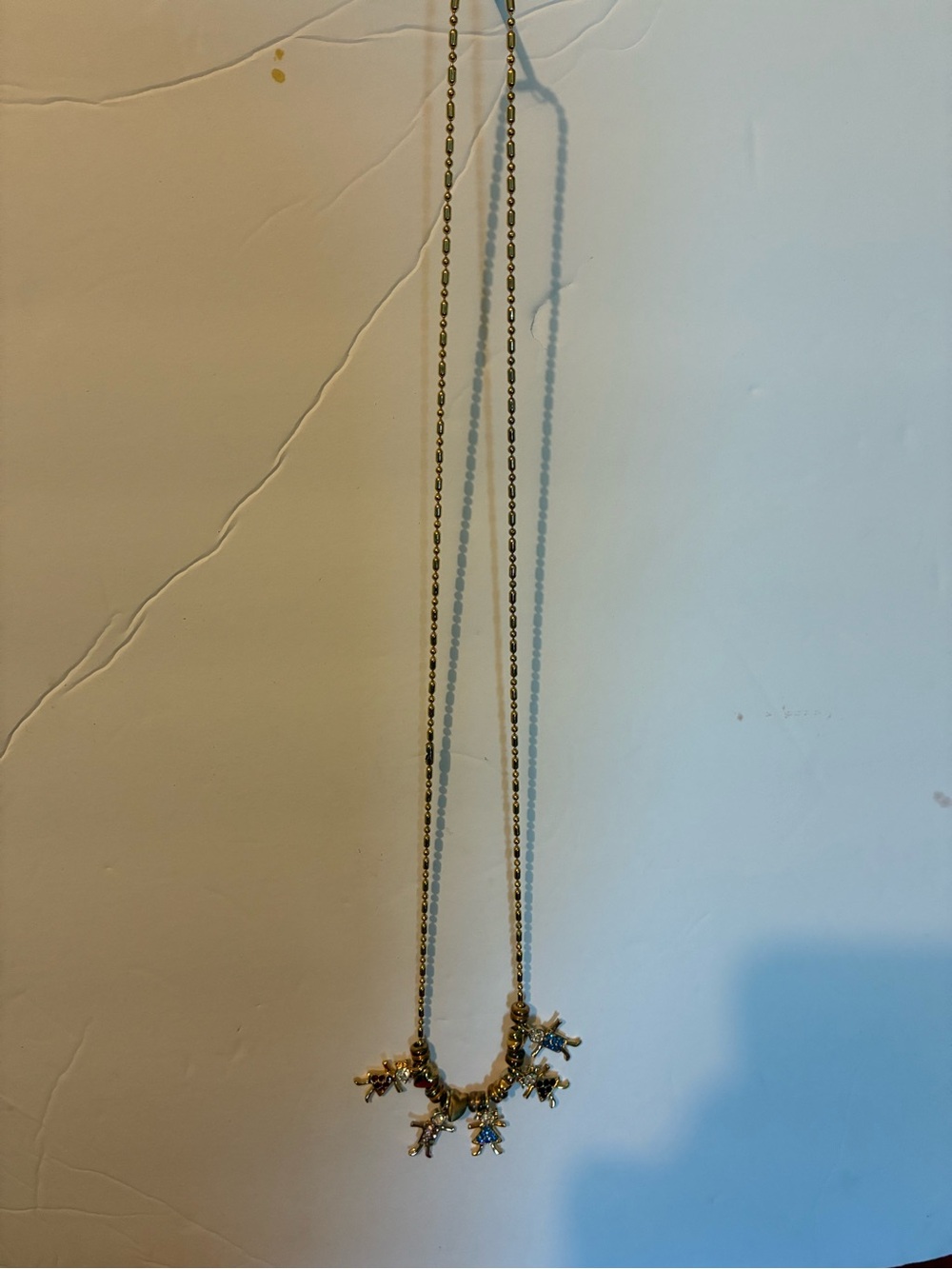 Swarovski Gold Tone Necklace with Red, Blue, Black and Clear Accents - Picture 4 of 5
